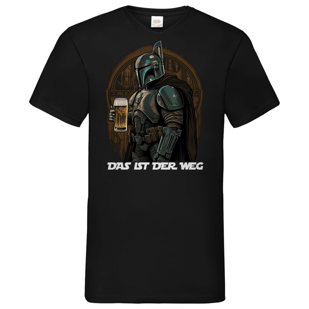 Das ist der Weg - Mandalorian Bier - Herren V-Neck Shirt Black