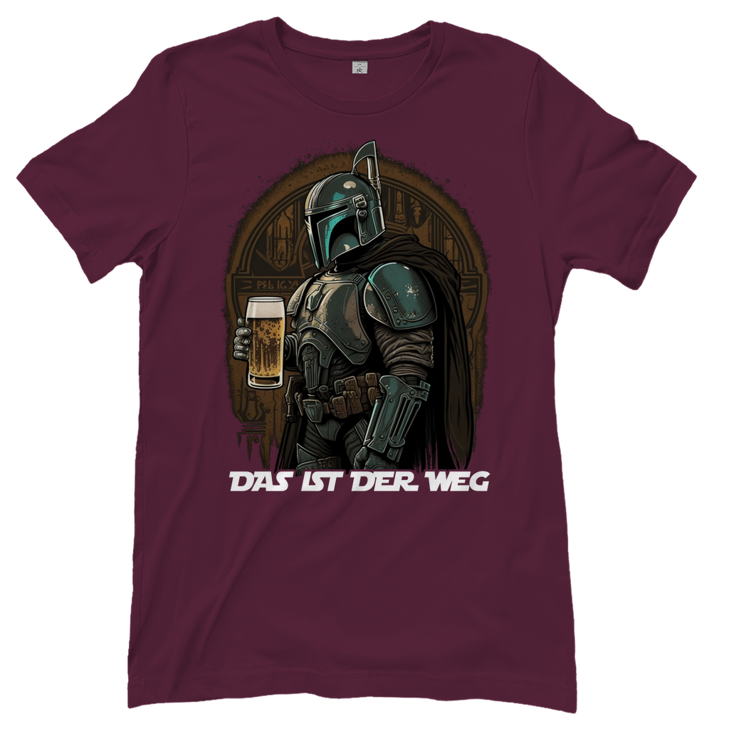 Das ist der Weg - Mandalorian Bier - Damenshirt Burgundy