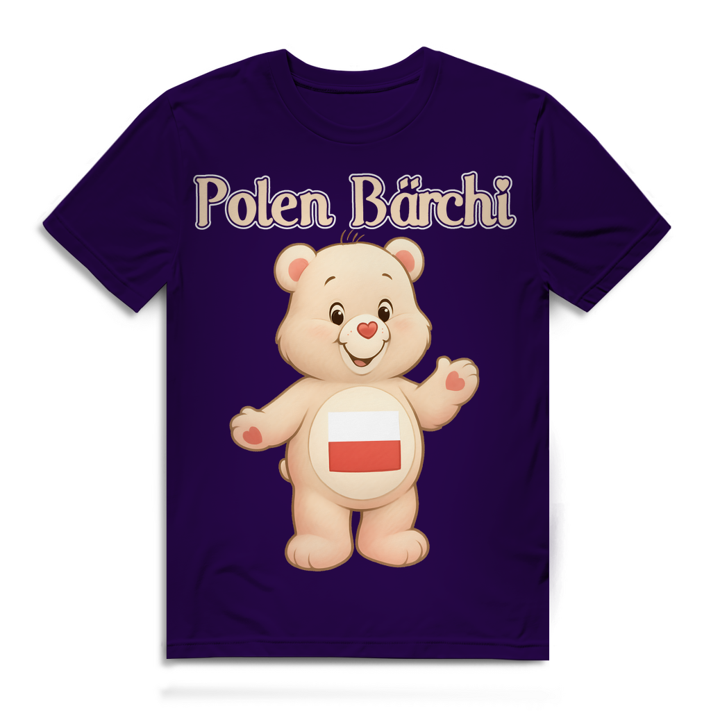 Polen Bärchi - Glücksbärchi - Herren Premium Bio T-Shirt Urban Purple