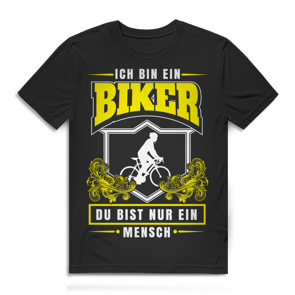 Ich bin ein Biker – Urbanes Statement Shirt für Radfahrer mit Attitüde Herren Black