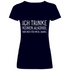 Ich trinke keinen Alkohol nur Bier für mich danke - V-Neck Damenshirt Deep Navy