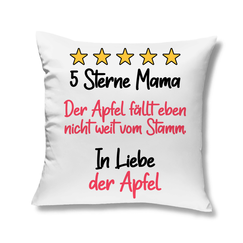 5 Sterne Mama in liebe der Apfel - Kopfkissen