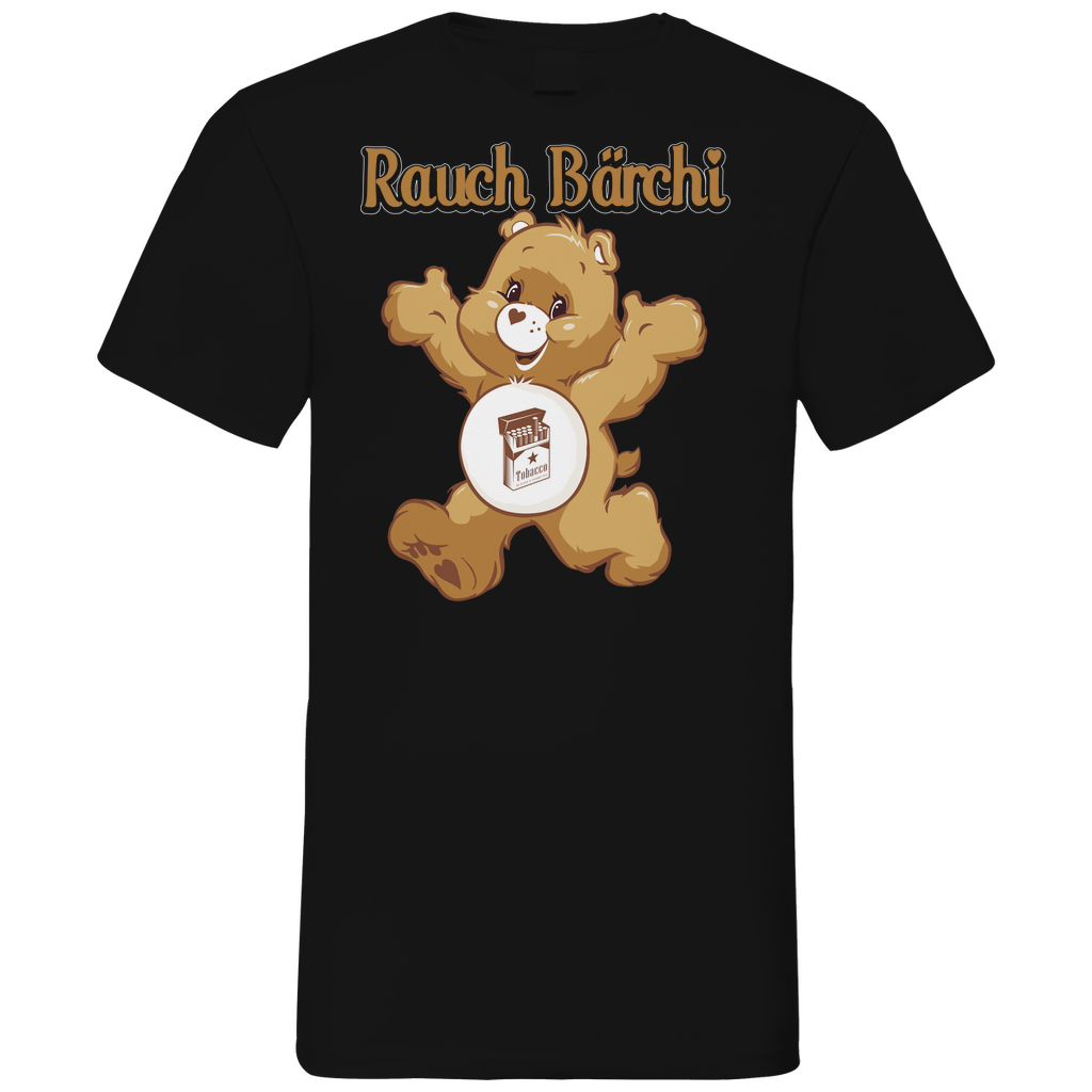 Rauch Bärchi - Glücksbärchi - Herren V-Neck Shirt Black