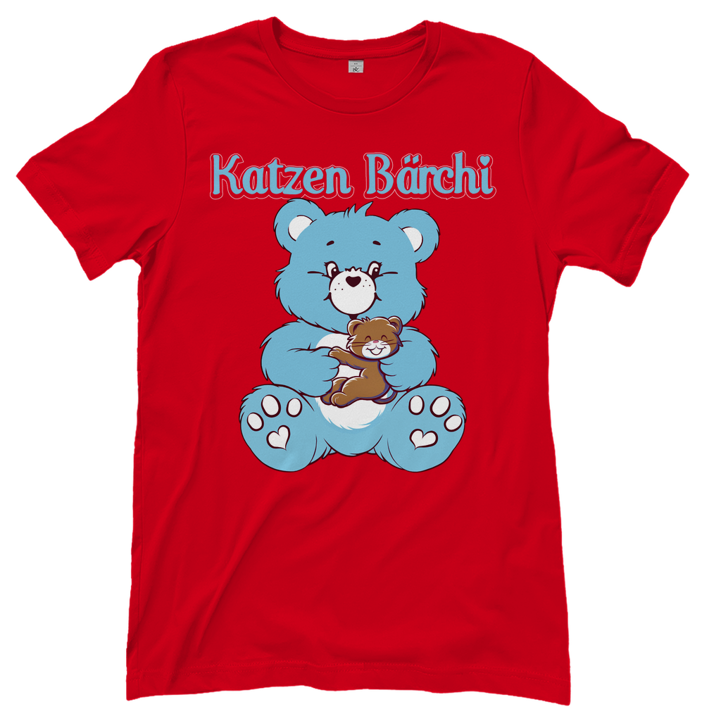 Katzen Bärchi - Glücksbärchi - Damenshirt Red
