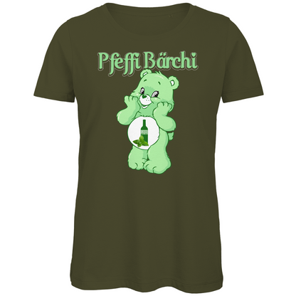 Pfeffi Bärchi - Glücksbärchi - Damen Premium Bio T-Shirt Khaki