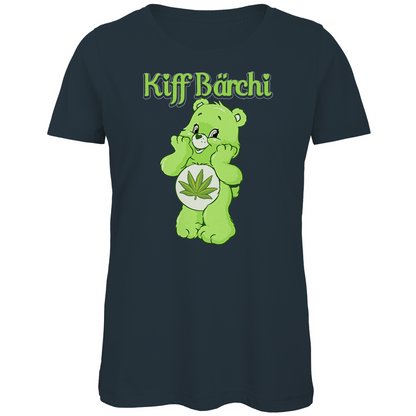 Kiff Bärchi - Glücksbärchi - Damen Premium Bio T-Shirt Dark Grey