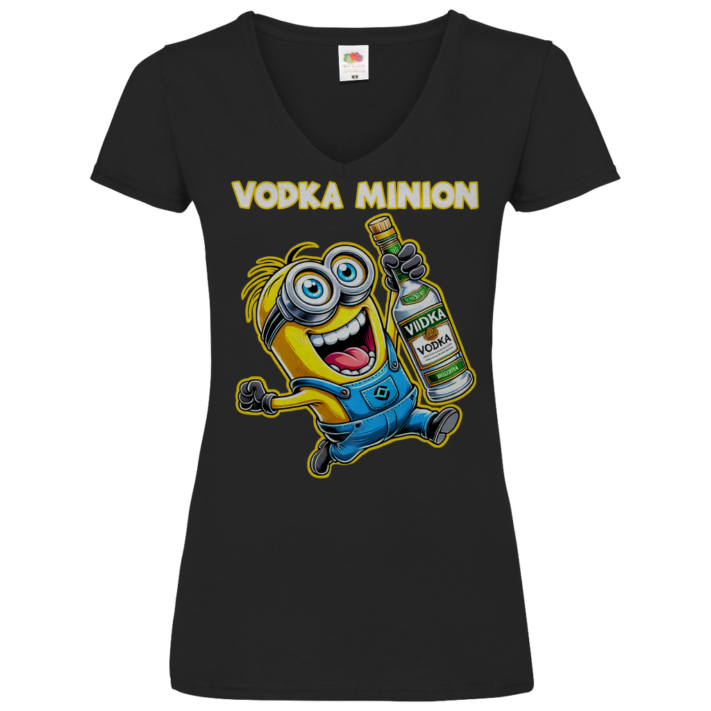 Vodka Minion - V-Neck Damenshirt