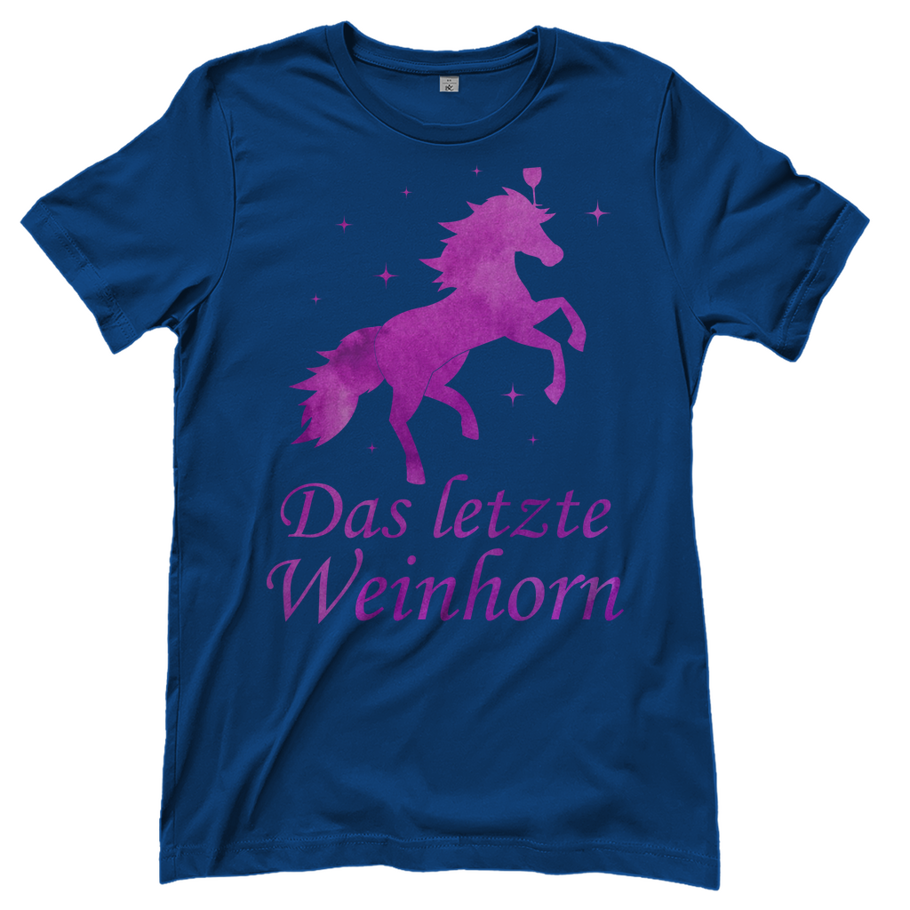 Das letzte Weinhorn - Prinzessin Aquarell - Damenshirt Royal Blue