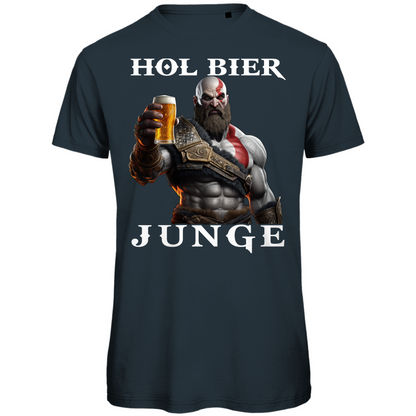 Kratos God of War hol Bier Junge - Herren Premium Bio T-Shirt