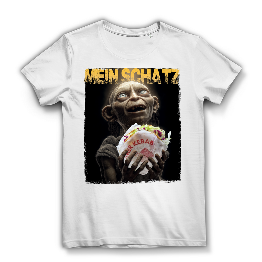 Gollum Döner Mein Schatz LOTR - Damen Premium Bio T-Shirt White