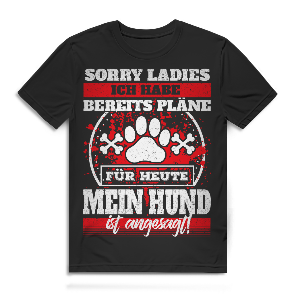 Mein Hund ist angesagt Shirt – Lustiges Herren T-Shirt für Hundeliebhaber Black