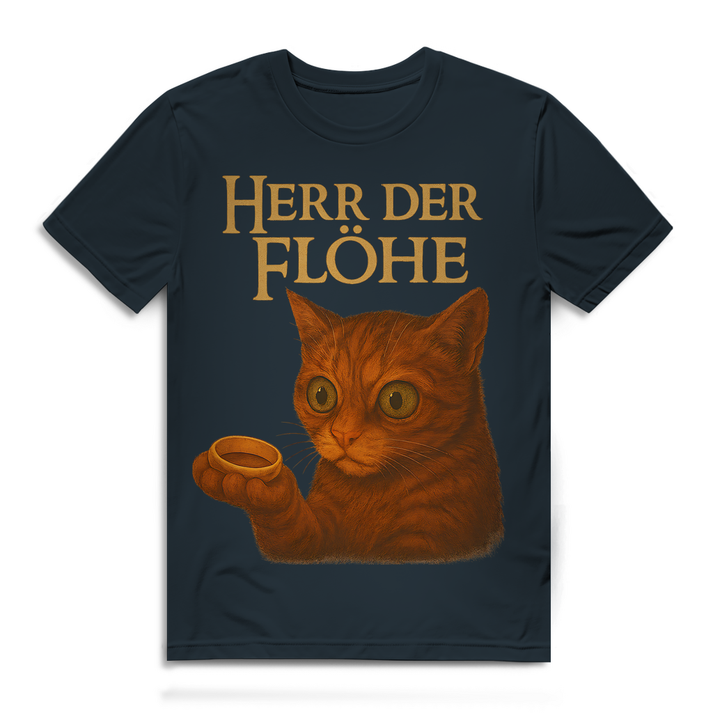 Herr der Flöhe - Herren Premium Bio T-Shirt Dark Grey Solid