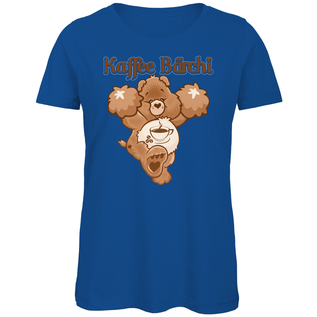 Kaffee Bärchi - Glücksbärchi - Damen Premium Bio T-Shirt Royal Blue