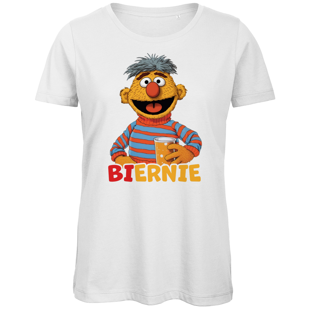 Sesamstraße - Ernie Biernie - Damen Premium Bio T-Shirt White