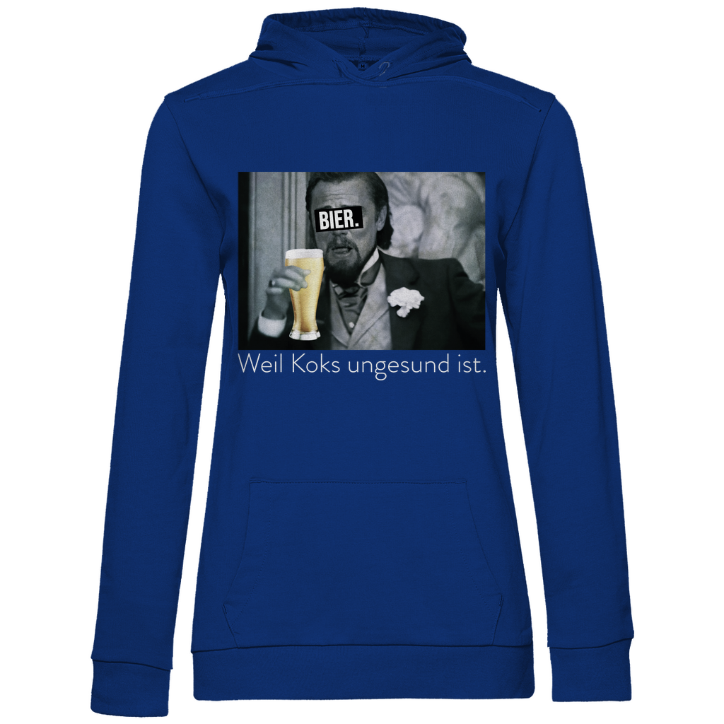 Leonardo DiCaprio - Bier weil Koks ungesund ist - Damen Hoodie Royal