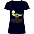 Knuffigkeit widerstehen - Baby Yoda Grogu - V-Neck Damenshirt Deep Navy