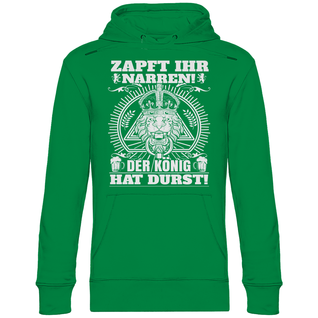 Zapft ihr Narren der König hat Durst - Unisex Hoodie Kelly Green