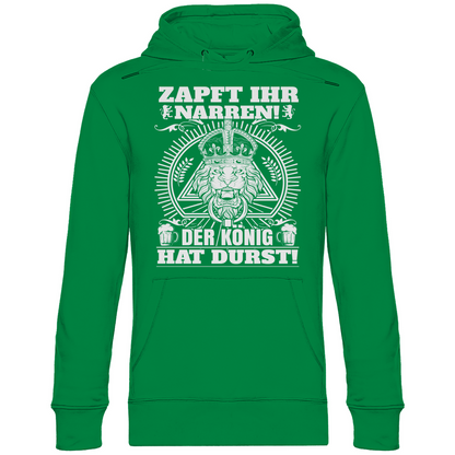 Zapft ihr Narren der König hat Durst - Unisex Hoodie Kelly Green