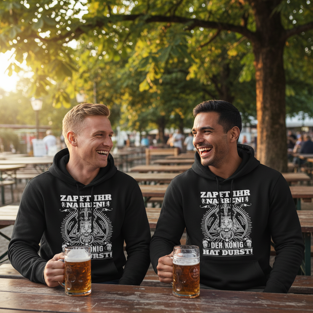 Zapft ihr Narren der König hat Durst - Unisex Hoodie