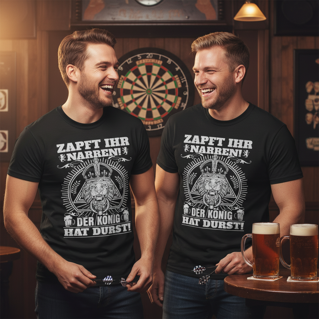 Zapft ihr Narren der König hat Durst - Herren Shirt