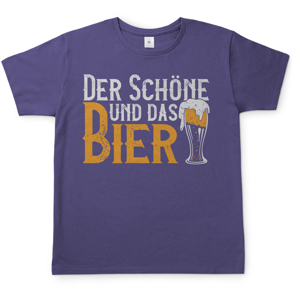 Der Schöne und das Bier - Herren Shirt Millennial Lilac