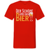 Der Schöne und das Bier - Herren V-Neck Shirt Red