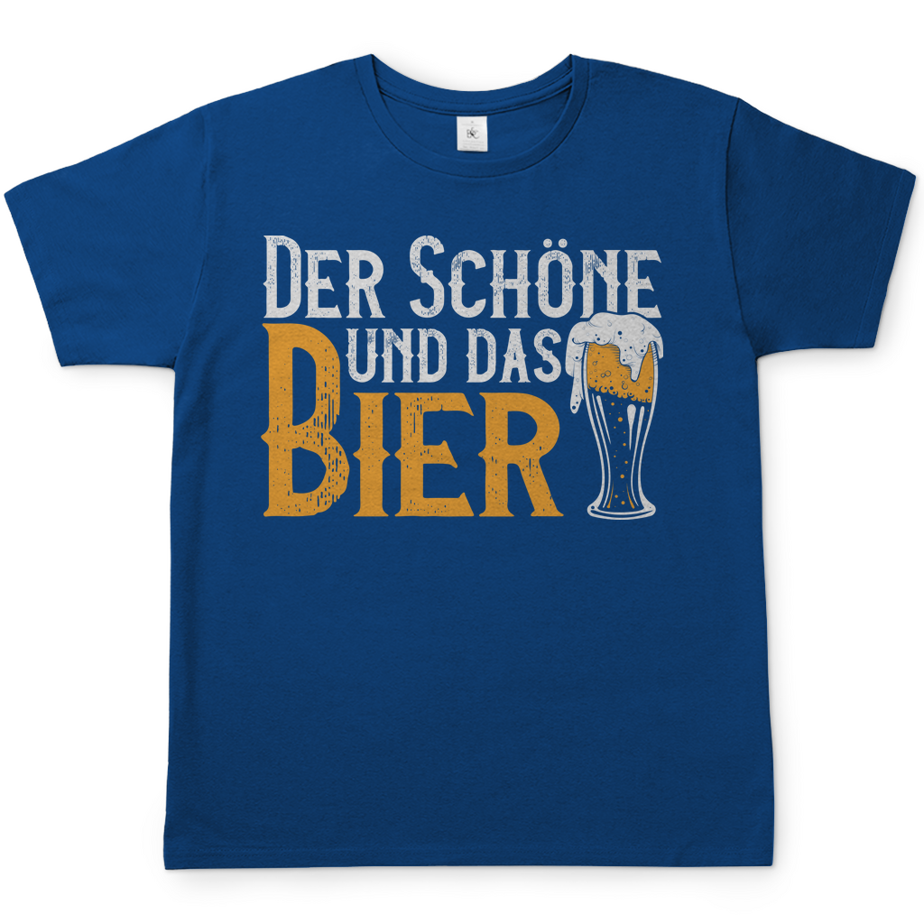 Der Schöne und das Bier - Herren Shirt Royal Blue