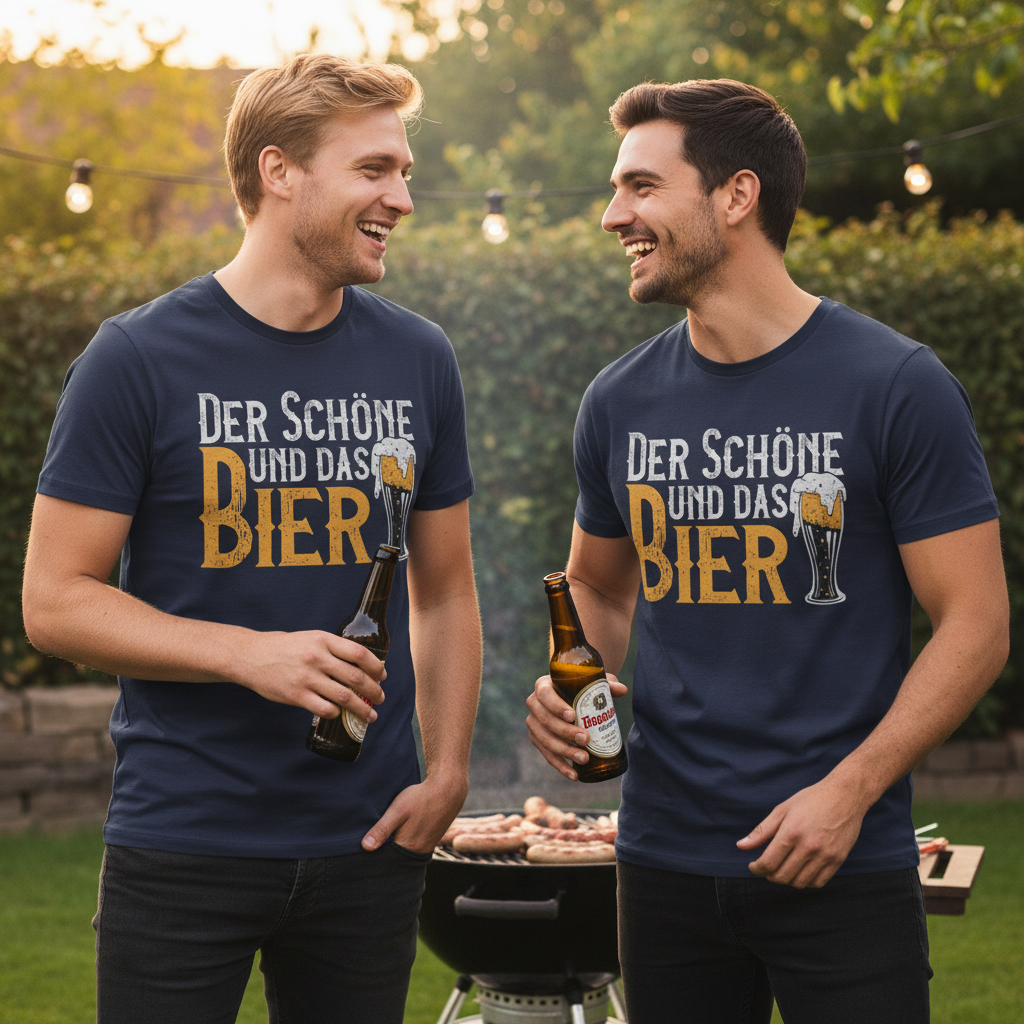 Der Schöne und das Bier - Herren Shirt