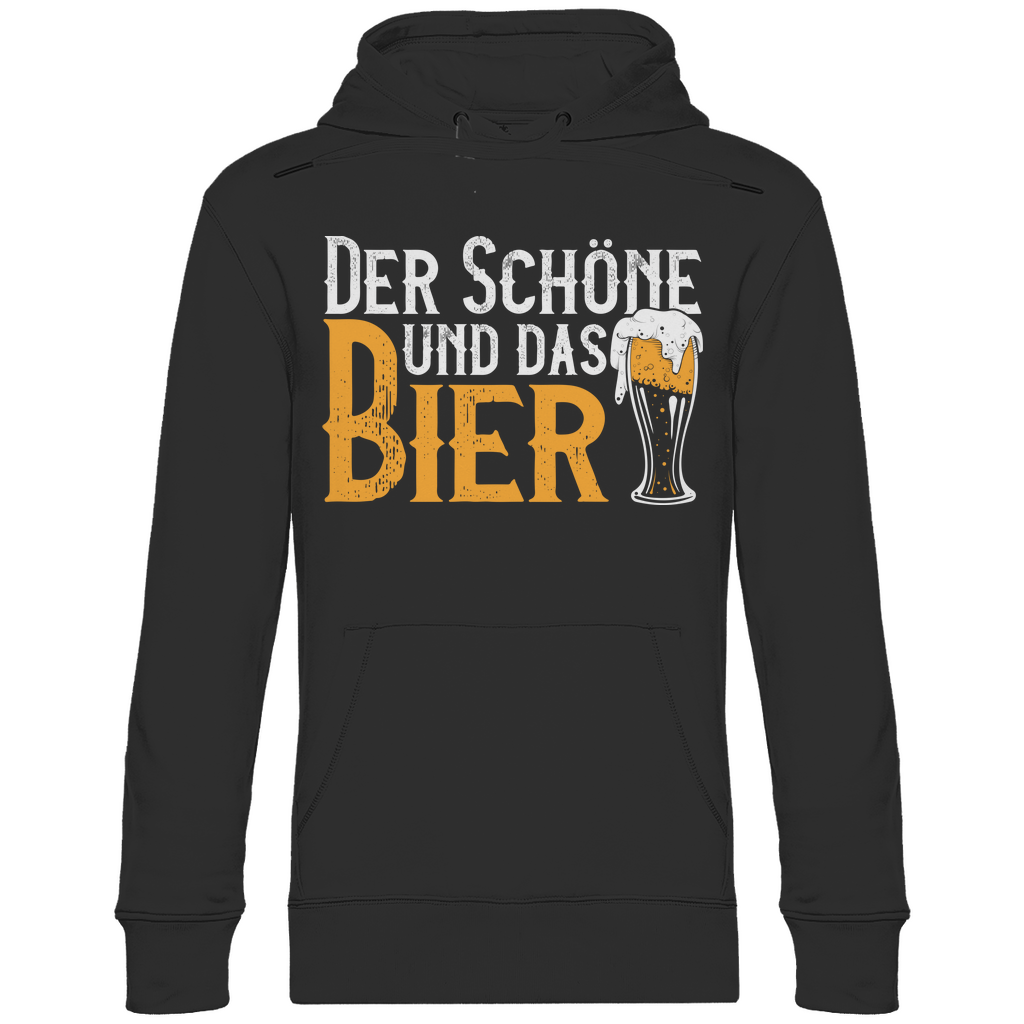 Der Schöne und das Bier - Unisex Hoodie Black