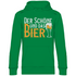 Der Schöne und das Bier - Unisex Hoodie Kelly Green