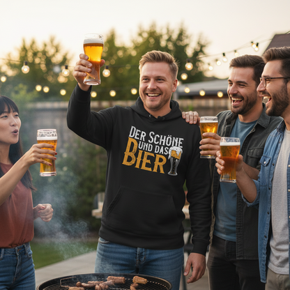 Der Schöne und das Bier - Unisex Hoodie