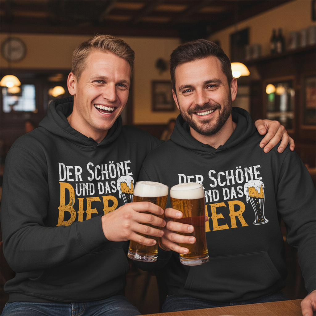Der Schöne und das Bier - Unisex Hoodie
