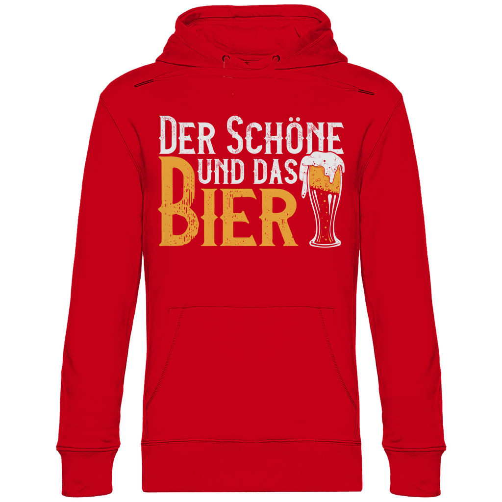 Der Schöne und das Bier - Unisex Hoodie Red