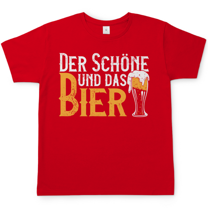 Der Schöne und das Bier - Herren Shirt Red