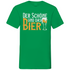 Der Schöne und das Bier - Herren V-Neck Shirt Kelly Green