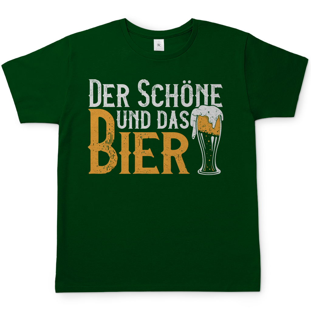 Der Schöne und das Bier - Herren Shirt Bottle Green