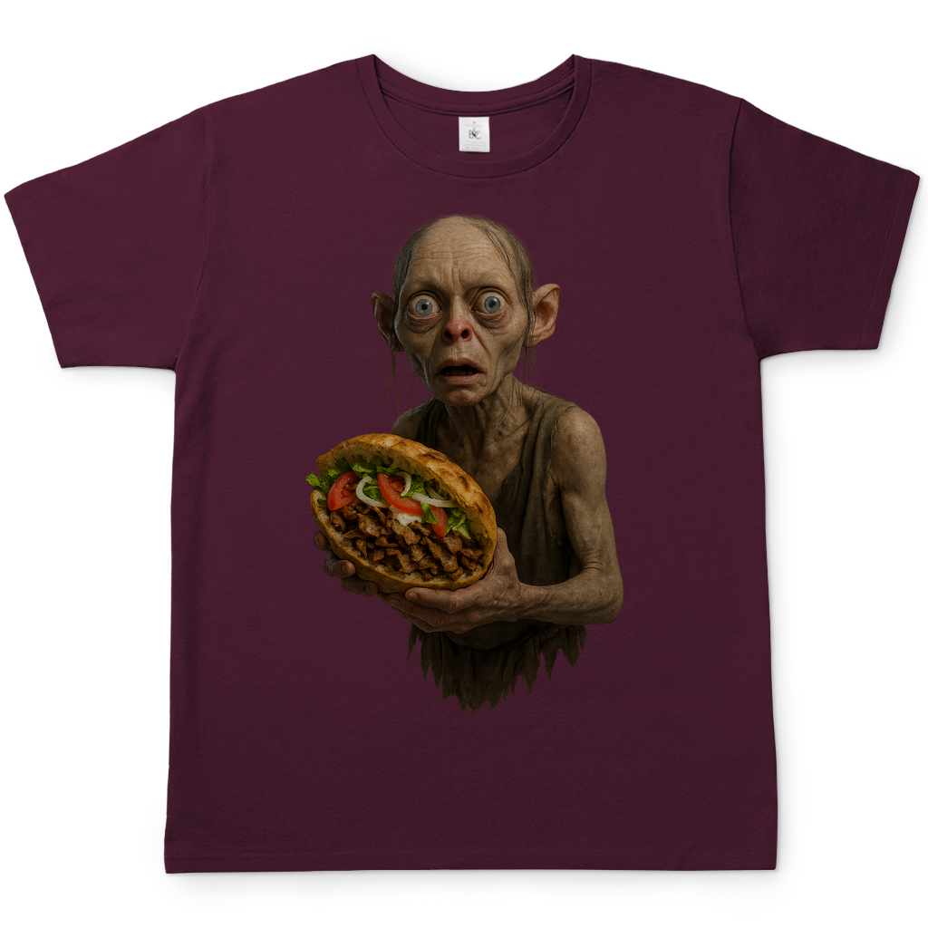 Döner mein Schatz Gollum LOTR - Herren T-Shirt Burgundy