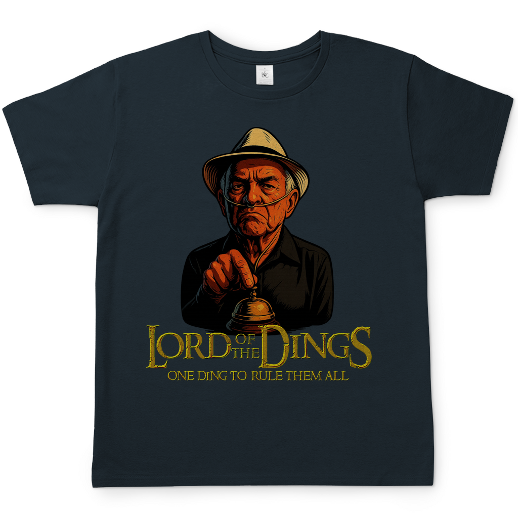Lord of the Dings - Herren T-Shirt Dark Grey Solid