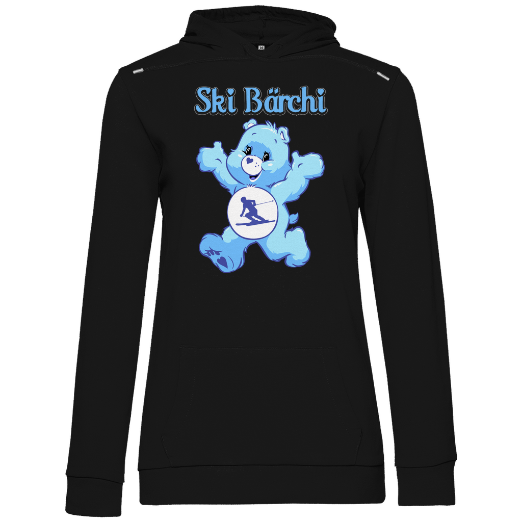 Ski Bärchi - Glücksbärchi - Damen Hoodie Black