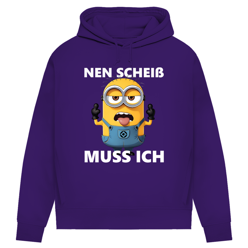 Damen Premium Bio Hoodie Nen Scheiß Muss Ich Minion