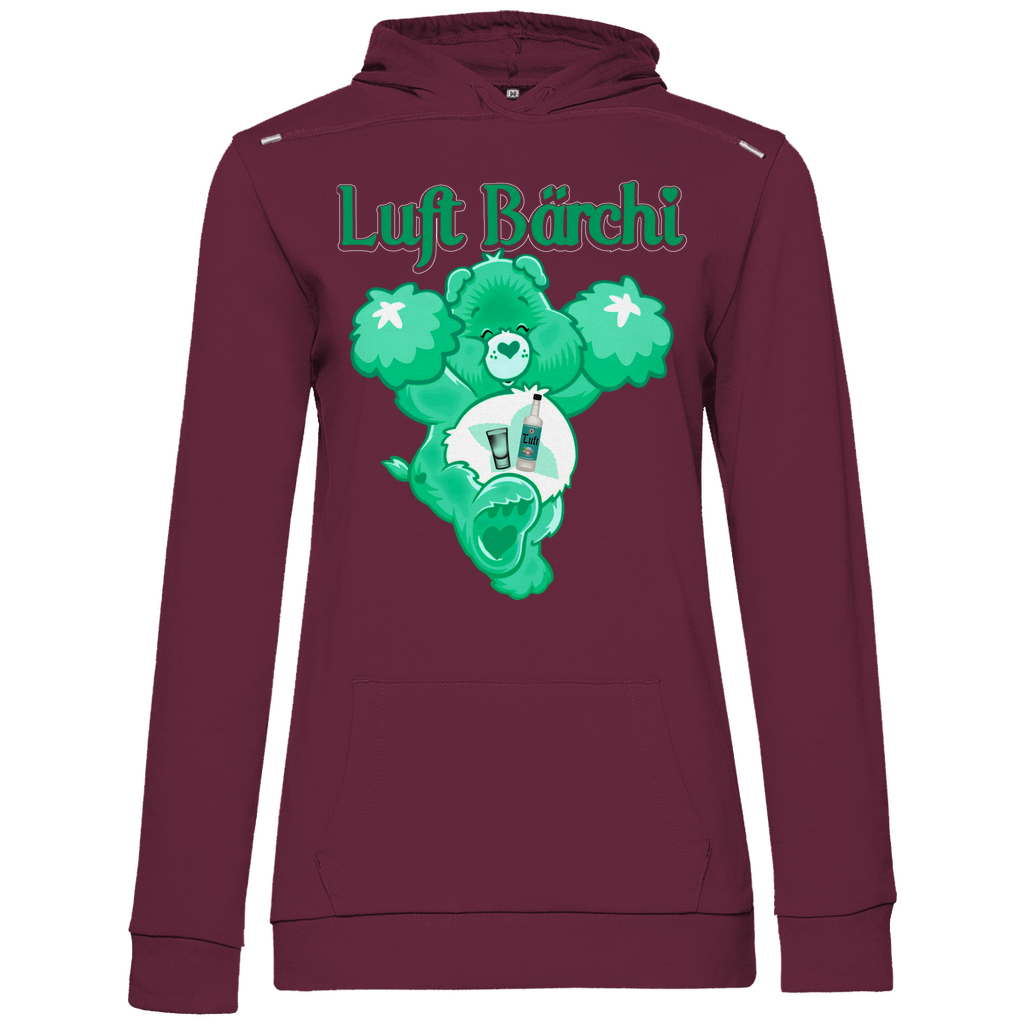 Luft Bärchi - Glücksbärchi - Damen Hoodie Wine