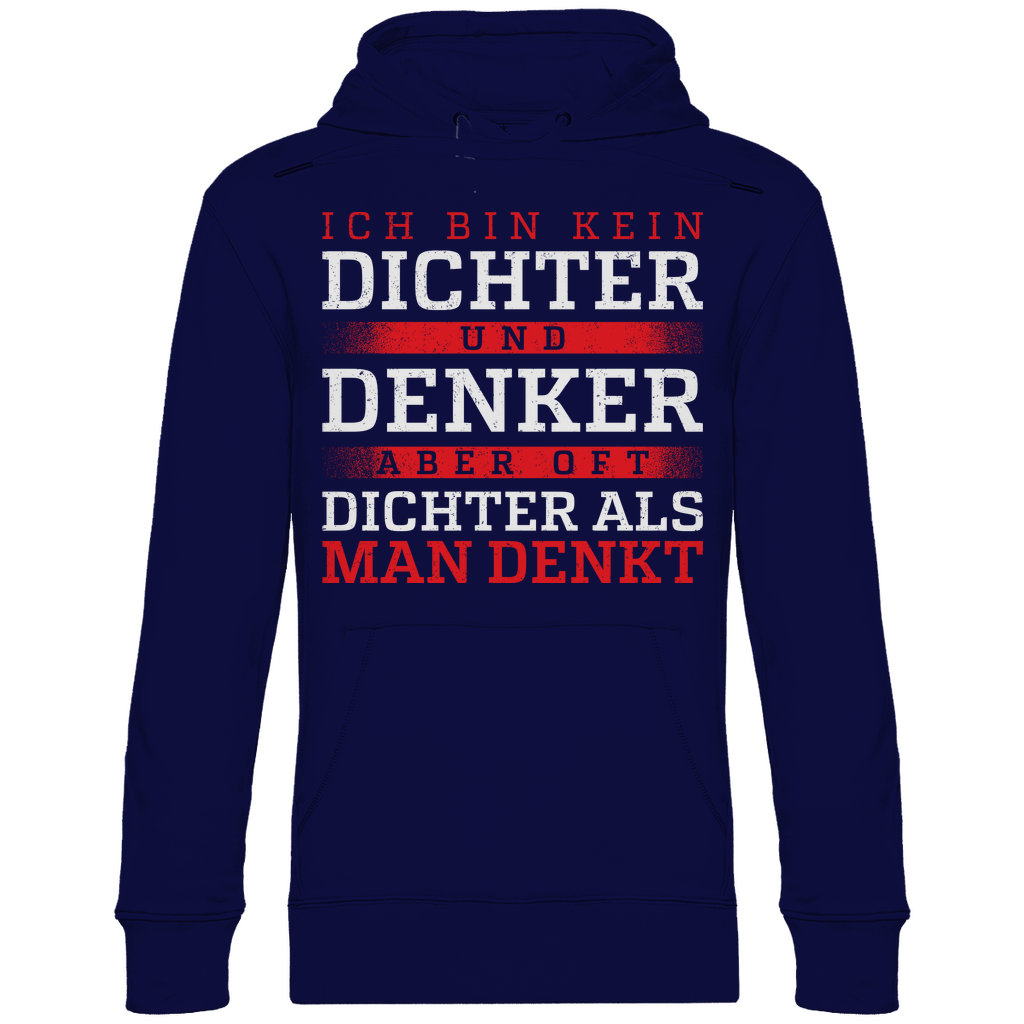 Oft dichter als man denkt - Unisex Hoodie Navy Blue