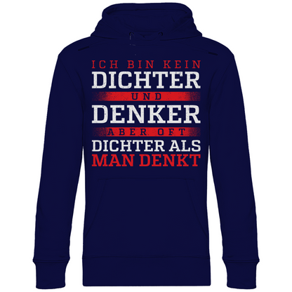 Oft dichter als man denkt - Unisex Hoodie Navy Blue