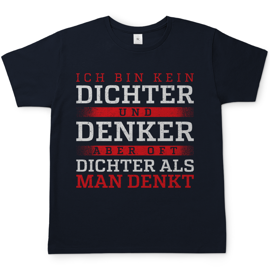Oft dichter als man denkt - Herren Shirt Navy