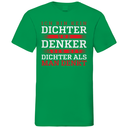Oft dichter als man denkt - Herren V-Neck Shirt Kelly Green