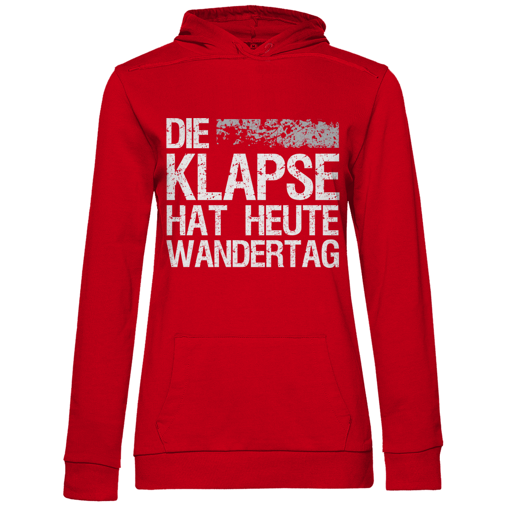 Die Klapse hat heute Wandertag - Damen Hoodie Red