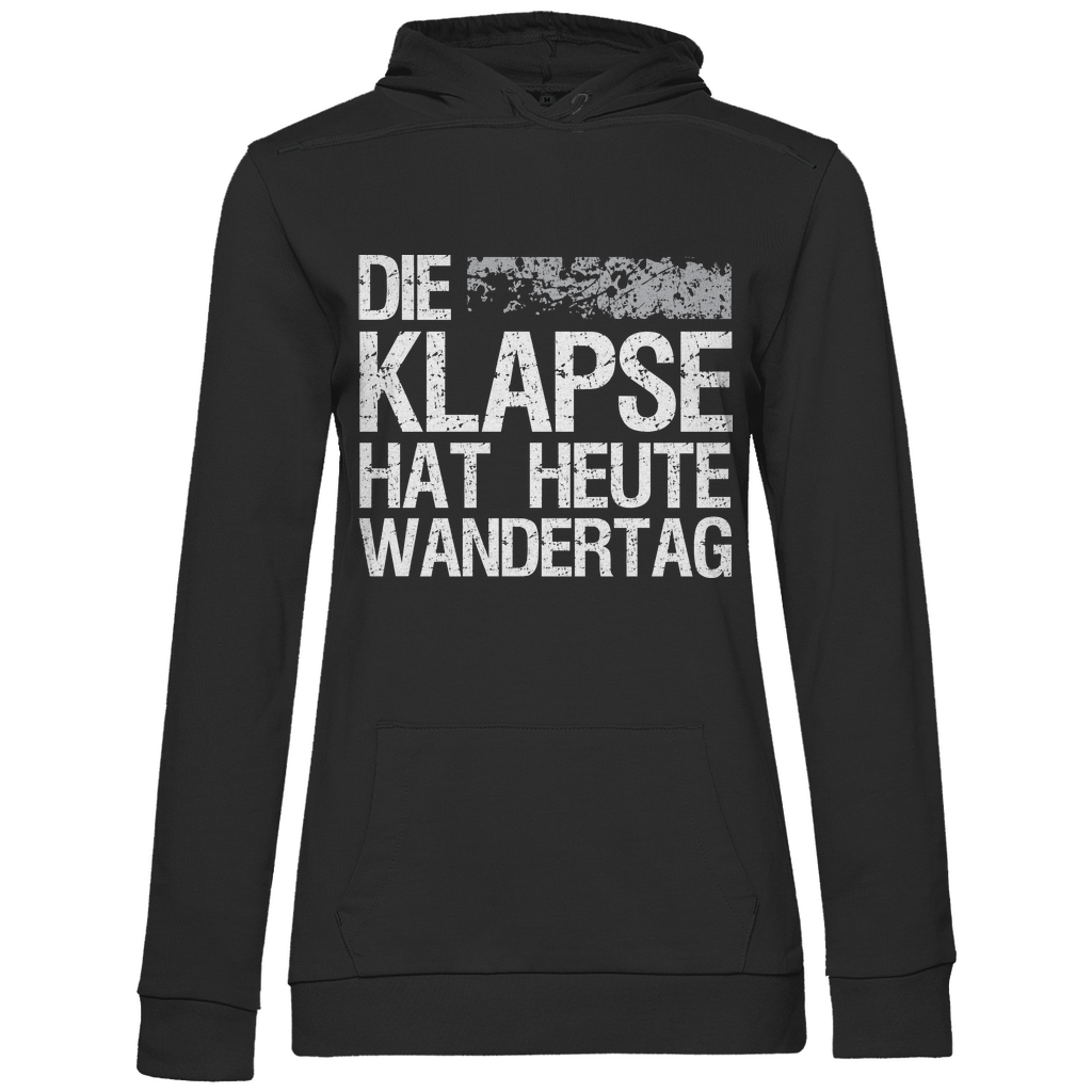 Die Klapse hat heute Wandertag - Damen Hoodie Black