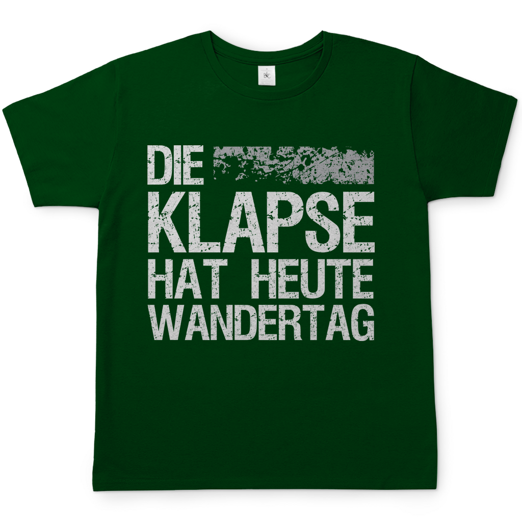 Die Klapse hat heute Wandertag - Herren Shirt Bottle Green