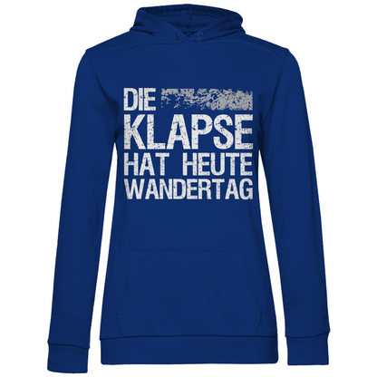 Die Klapse hat heute Wandertag - Damen Hoodie Royal