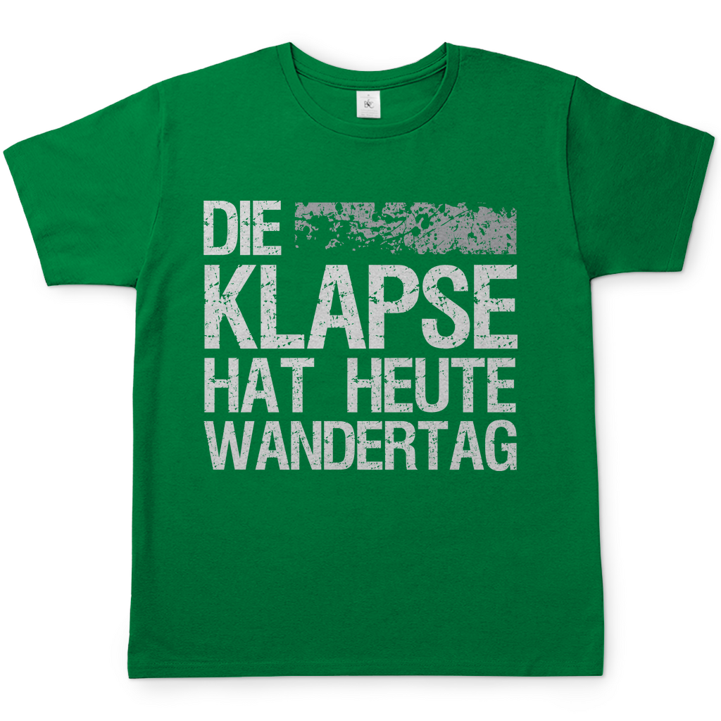 Die Klapse hat heute Wandertag - Herren Shirt Kelly Green